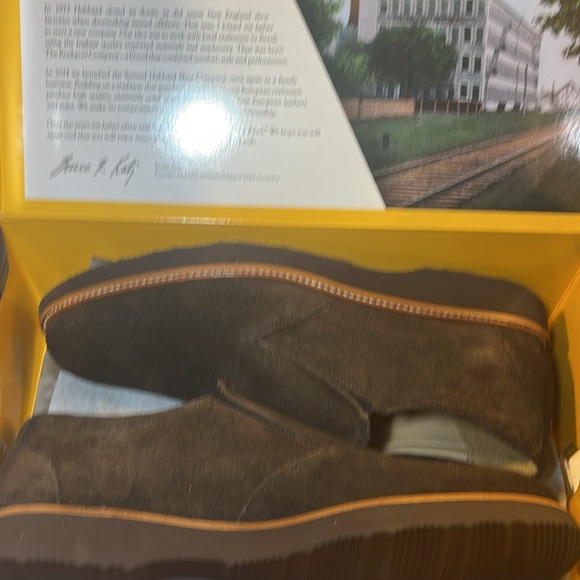 Samuel Hubbard Brown Nubuck Leather Slip-On Loafers Frequent Traveler Men’s 10 M - Picture 8 of 9